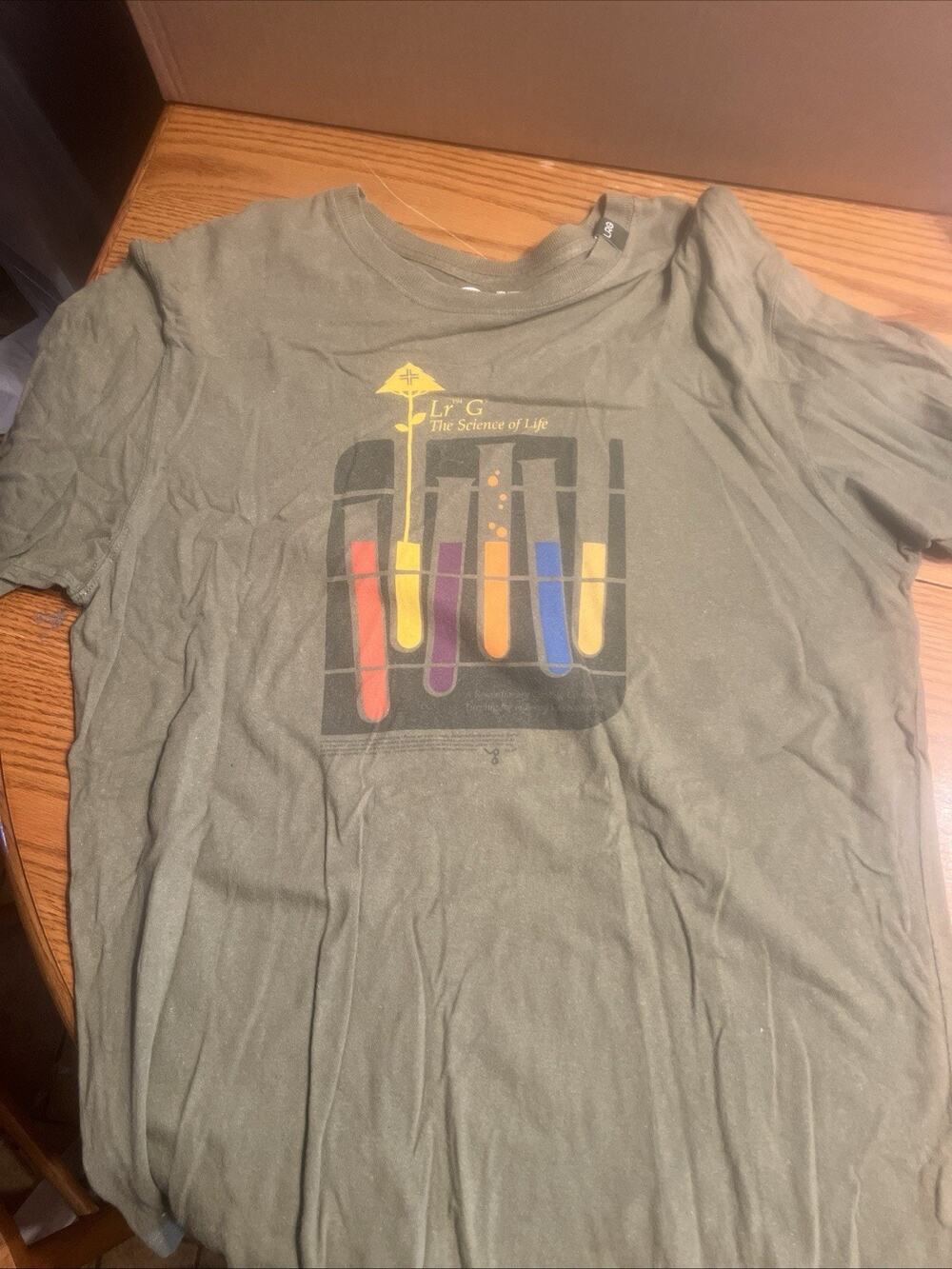 Lifted Research Group LRG Science Of Life T-Shirt Mens XL Olive Green